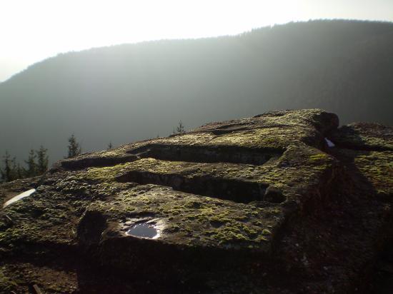 Altitona (Massif du Mont-Sainte-Odile, Alsace) - Tombes mérovingiennes.